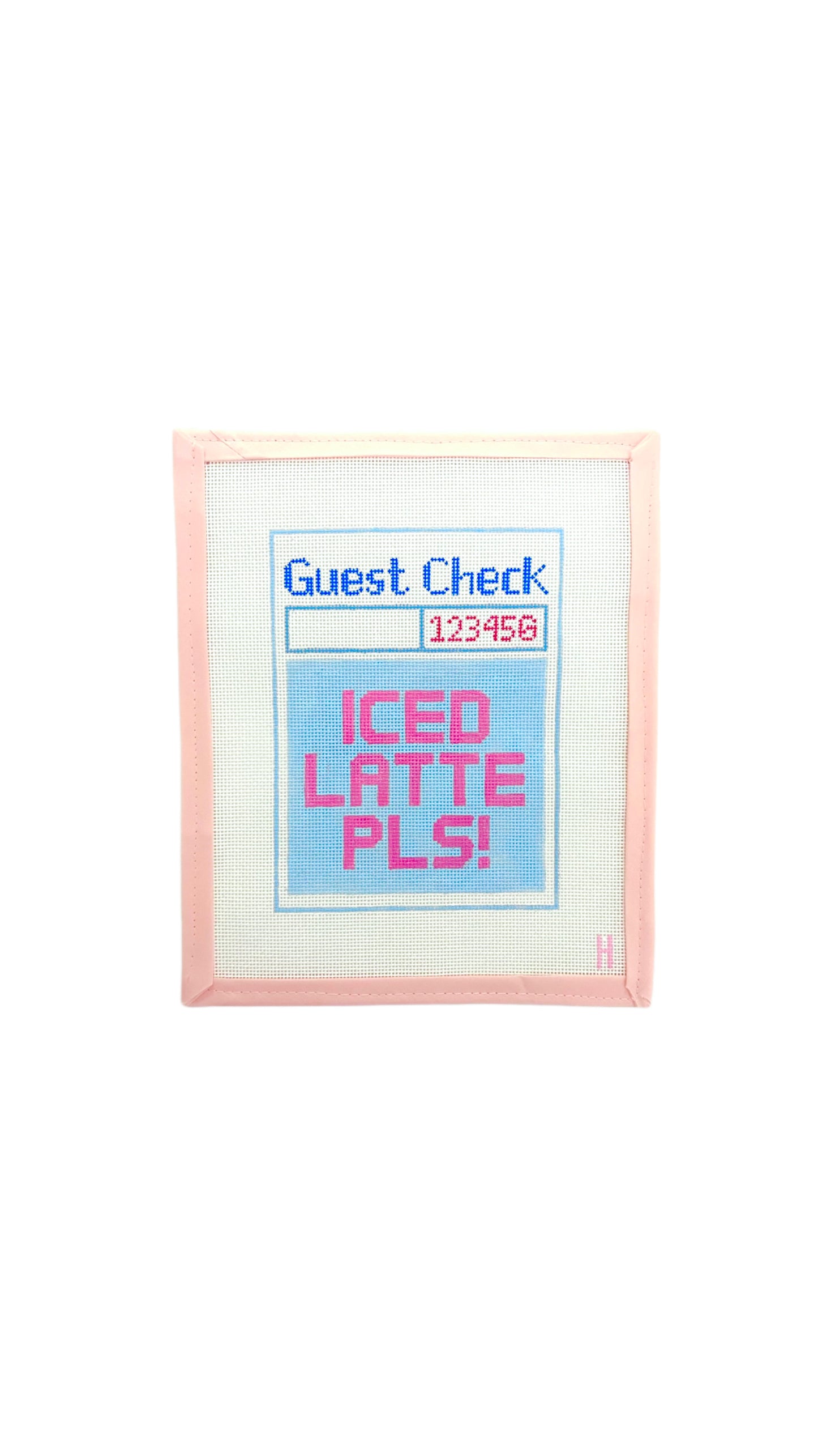Guest Check Canvas - Iced Latte